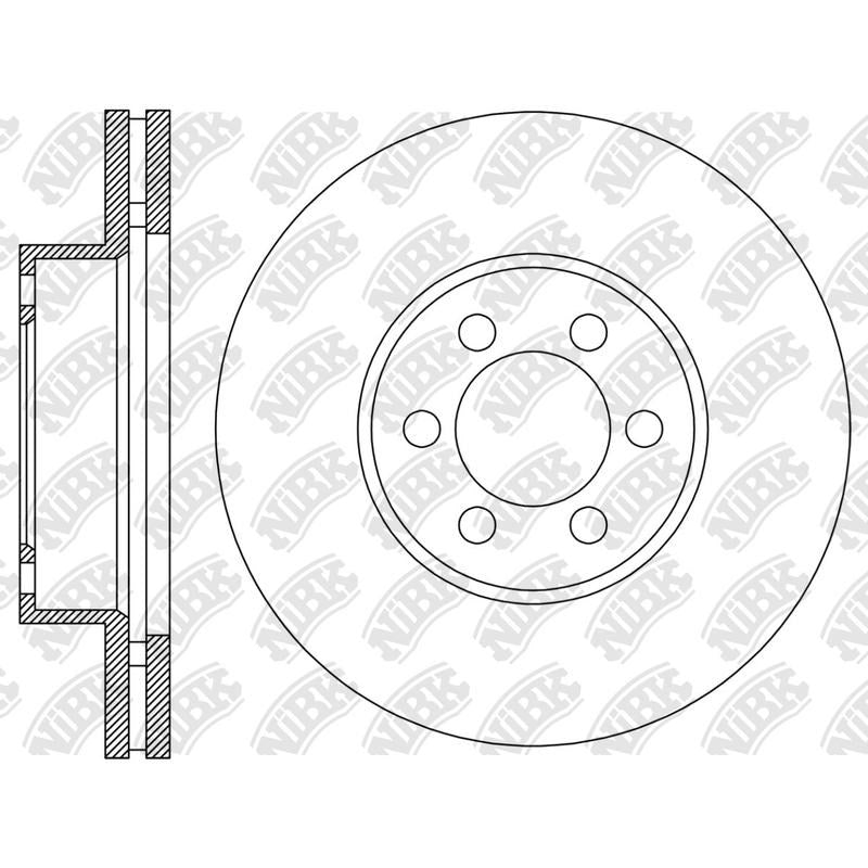 NIBK Rotor RN2354V 318mm x 28min
