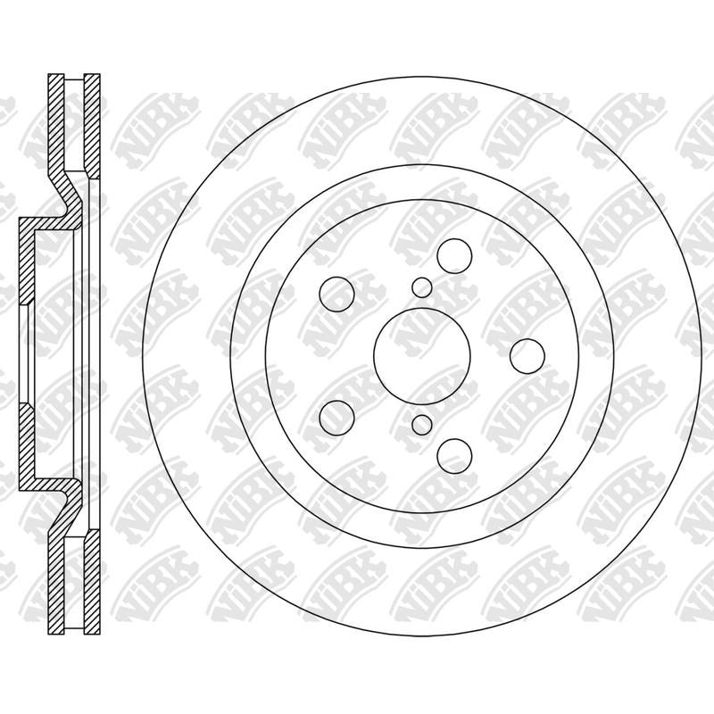 NIBK Rotor RN2358V 334mm x 30min