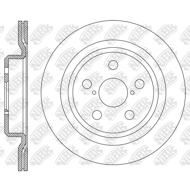 NIBK Rotor RN2359V 331mm x 17min