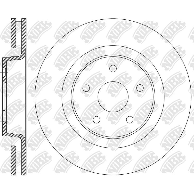 NIBK Rotor RN2364V 345mm x 32min
