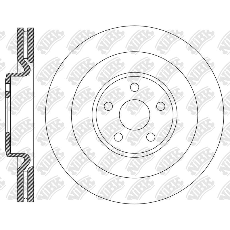 NIBK Rotor RN2369V 345mm x 32min