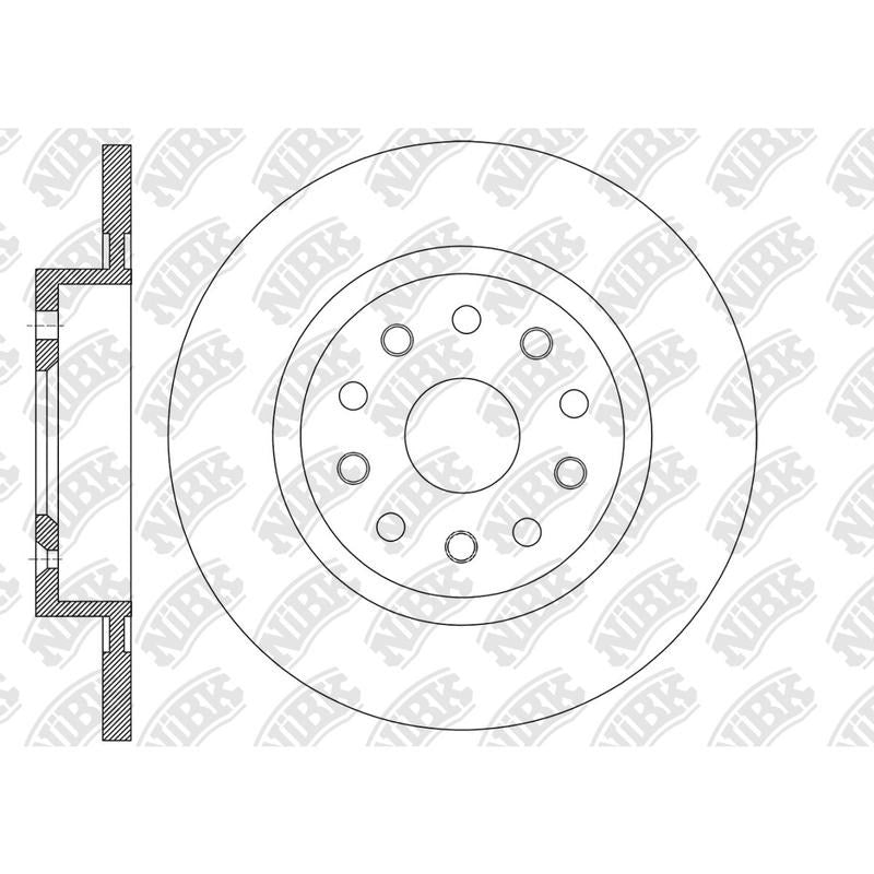 NIBK Rotor RN2378 288mm x 12min