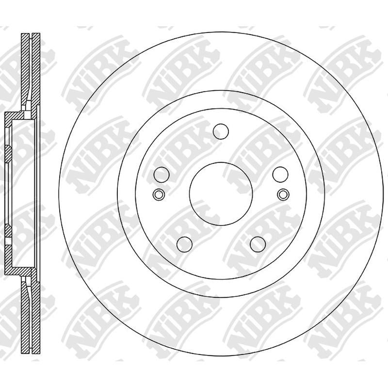 NIBK Rotor RN2384V 276mm x 25min