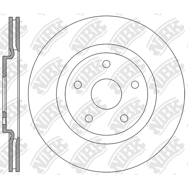 NIBK Rotor RN2386V 320mm x 25min