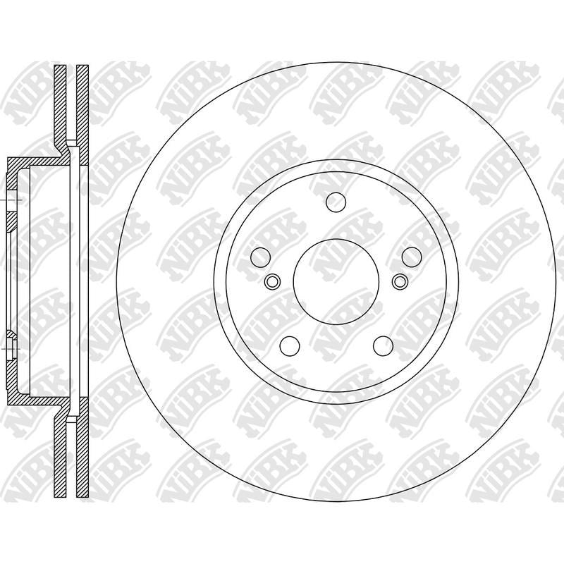 NIBK Rotor RN2389V 283mm x 22min