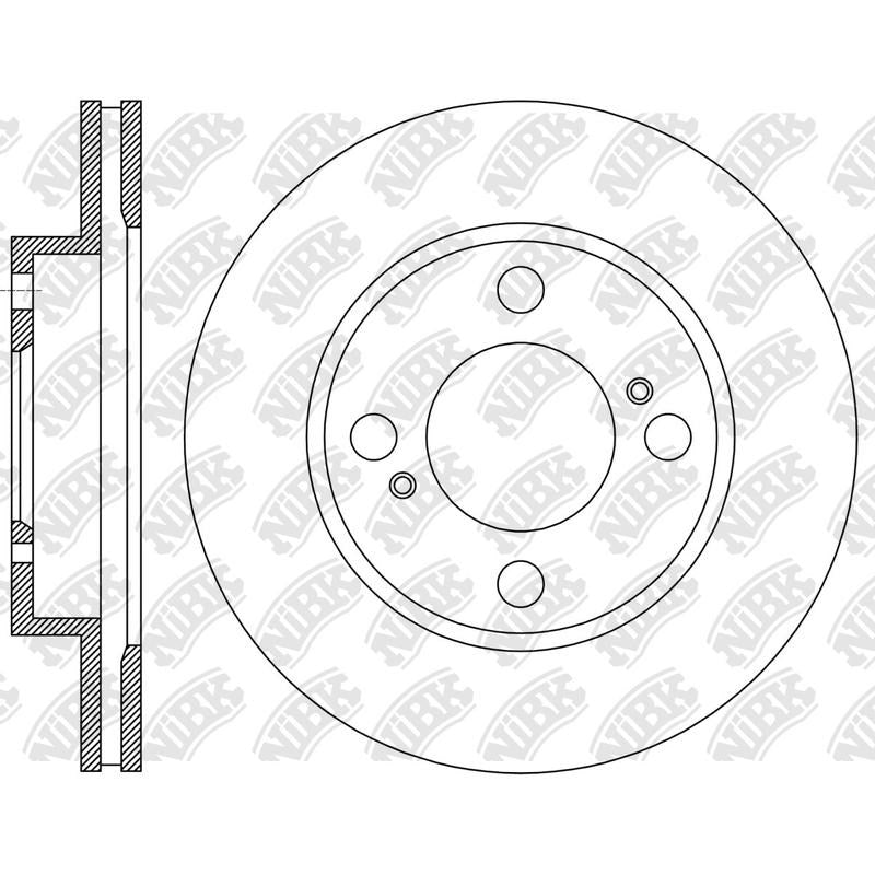 NIBK Rotor RN2392V 231mm x 20min