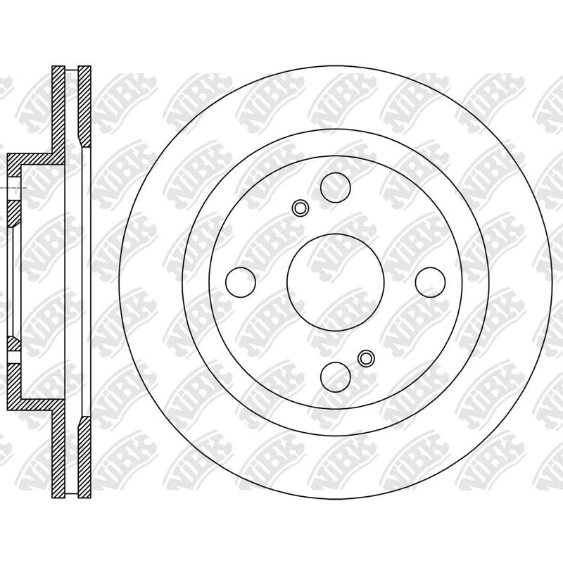NIBK Rotor RN2393V 252mm x 20min