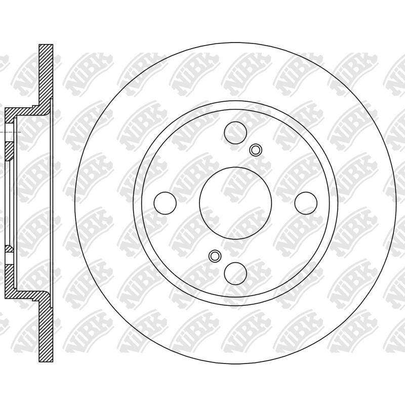 NIBK Rotor RN2394 228mm x 9min
