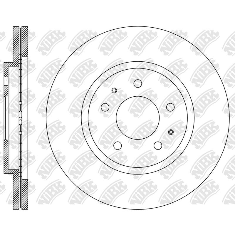 NIBK Rotor RN2404V 287mm x 22min