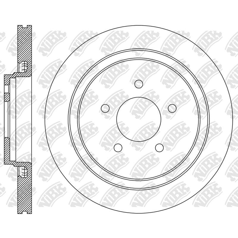NIBK Rotor RN2412V 335mm x 25min