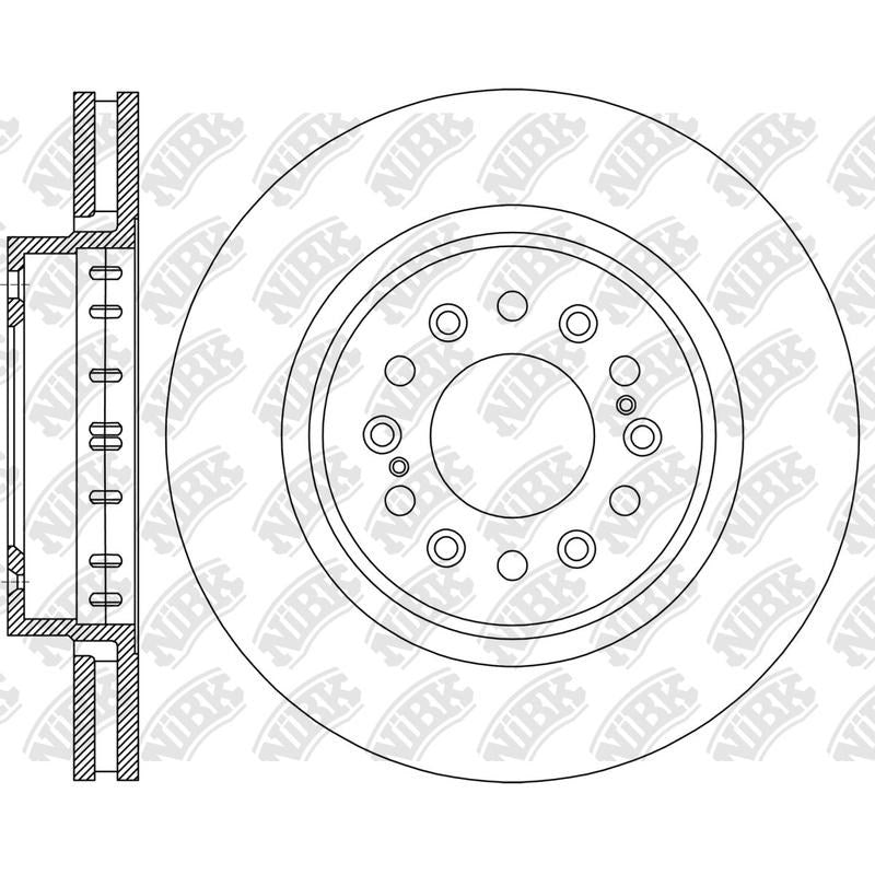 NIBK Rotor RN2416V 320mm x 30min