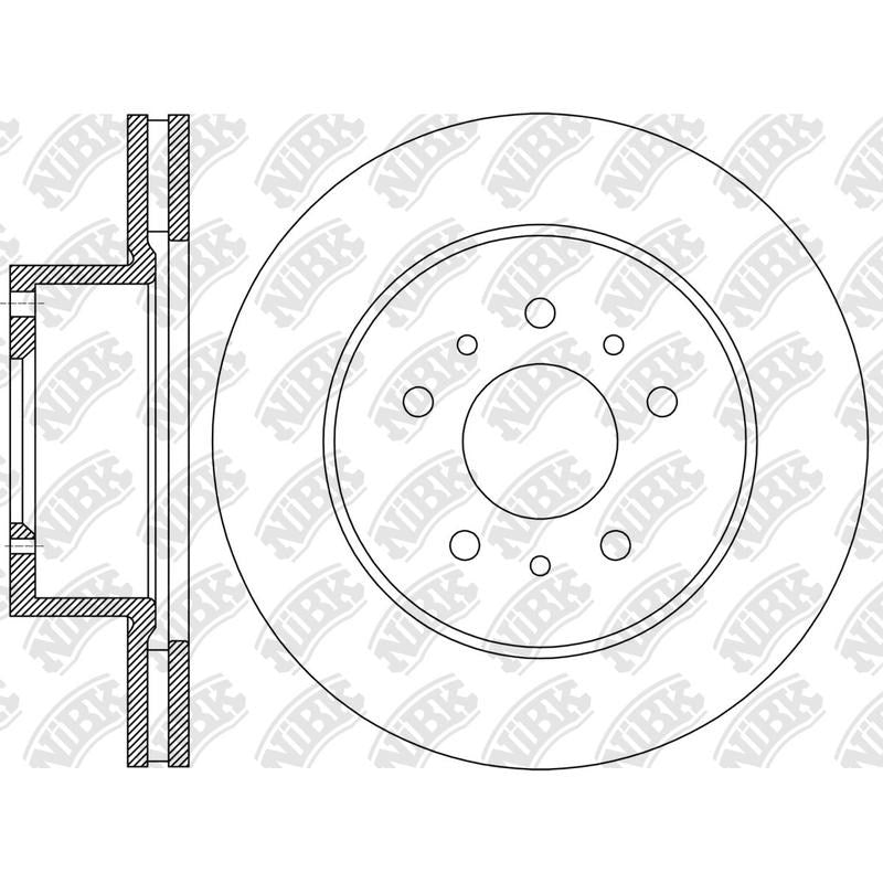 NIBK Rotor RN2421V 296mm x 28min