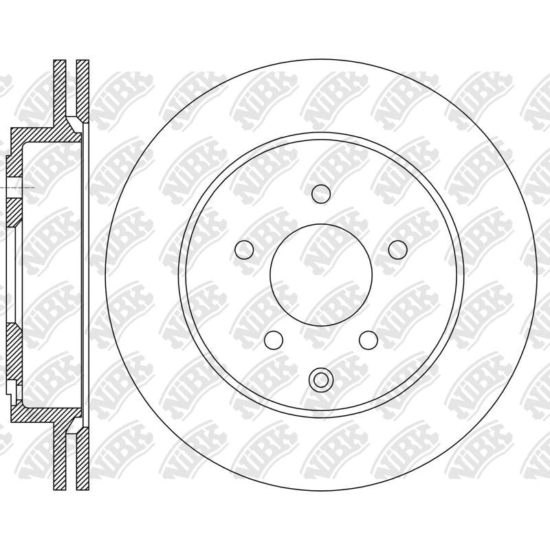 NIBK Rotor RN2422V 302mm x 22min