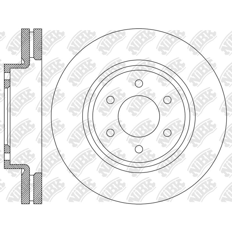 NIBK Rotor RN2430V 311mm x 34min