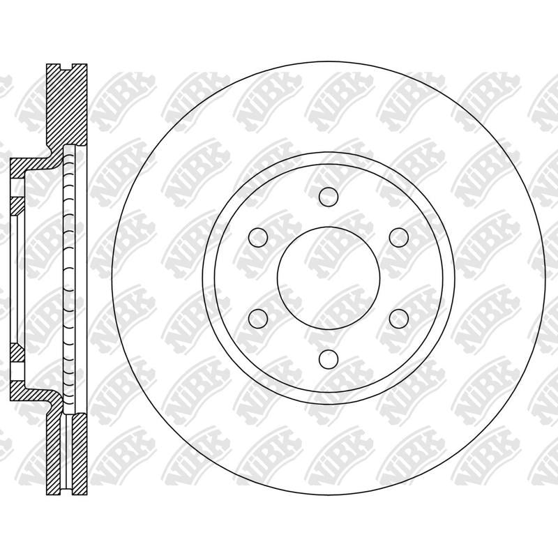 NIBK Rotor RN2432V 332mm x 32min