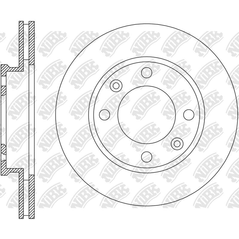 NIBK Rotor RN2435V 241mm x 18min