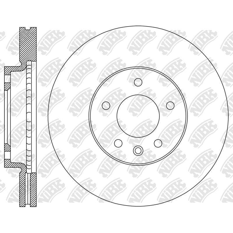 NIBK Rotor RN2440V 332mm x 30min