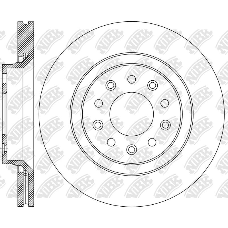 NIBK Rotor RN2441V 330mm x 28min