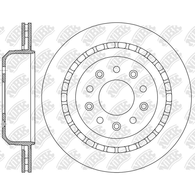 NIBK Rotor RN2443V 350mm x 22min