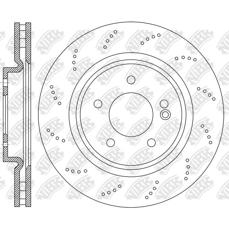 NIBK Rotor RN2444D 330mm x 30min