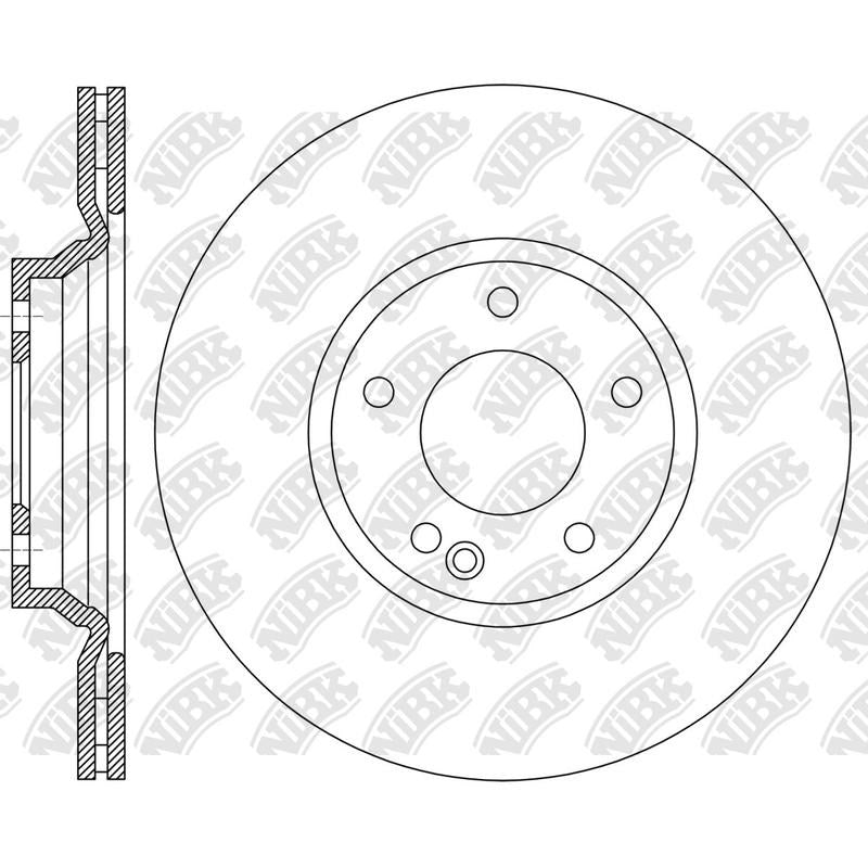 NIBK Rotor RN2446V 345mm x 22min