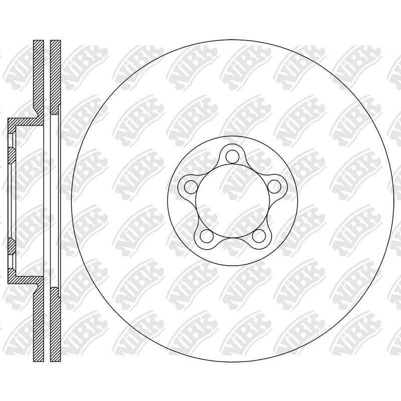 NIBK Rotor RN2452V 237.7mm x 25min