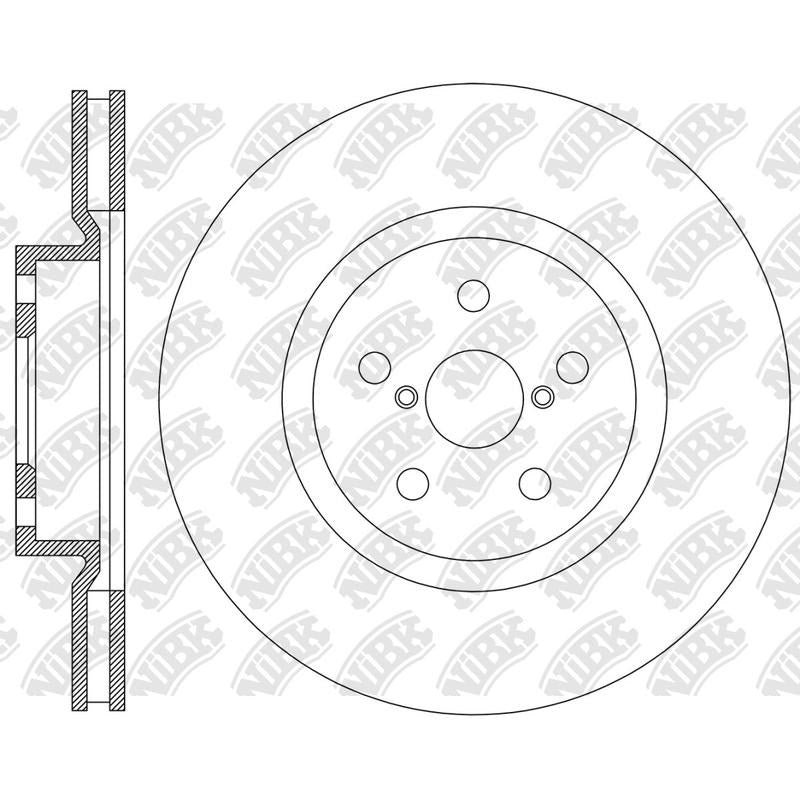 NIBK Rotor RN2454V 277mm x 24min