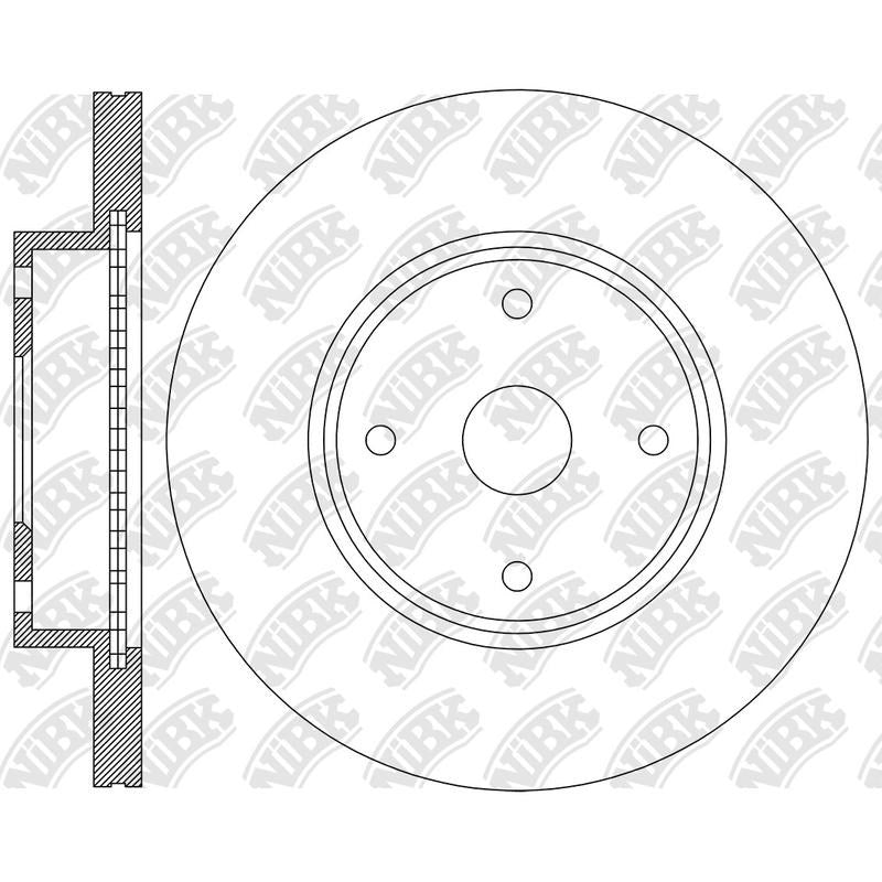 NIBK Rotor RN2457V 256mm x 18min