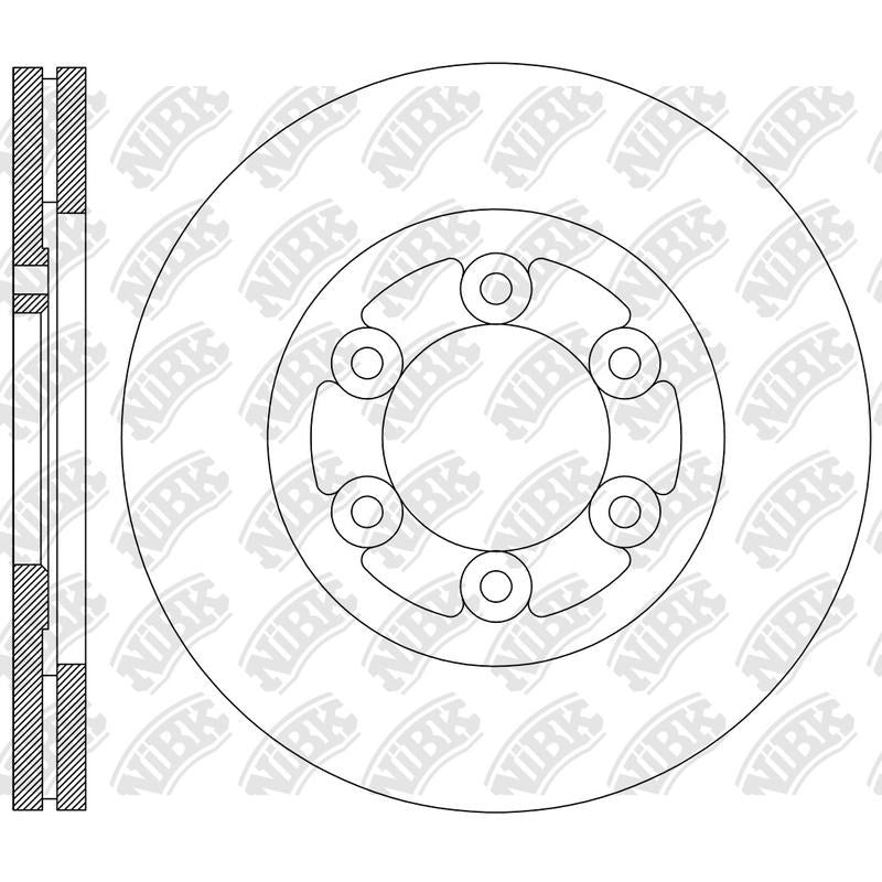 NIBK Rotor RN2458V 256mm x 24min