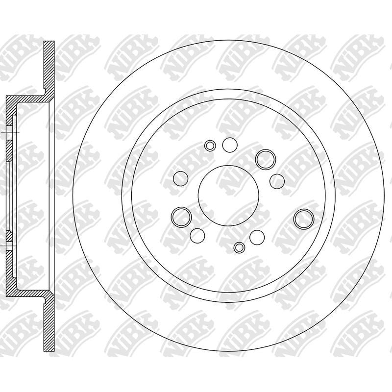 NIBK Rotor RN2465 334mm x 11min
