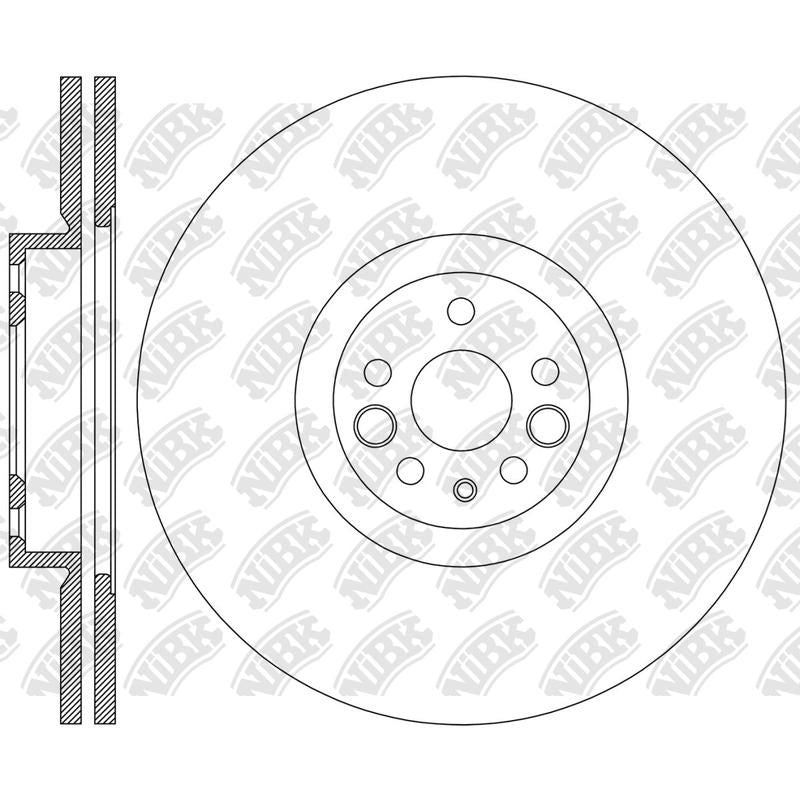 NIBK Rotor RN2467V 299mm x 25min