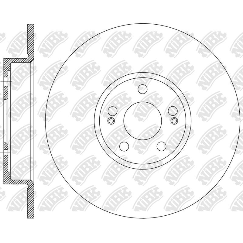 NIBK Rotor RN2475V 256mm x 18min