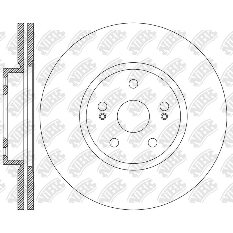 NIBK Rotor RN2490V 285mm x 28min