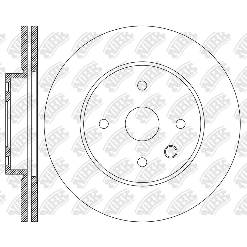 NIBK Rotor RN2491V 240mm x 20min