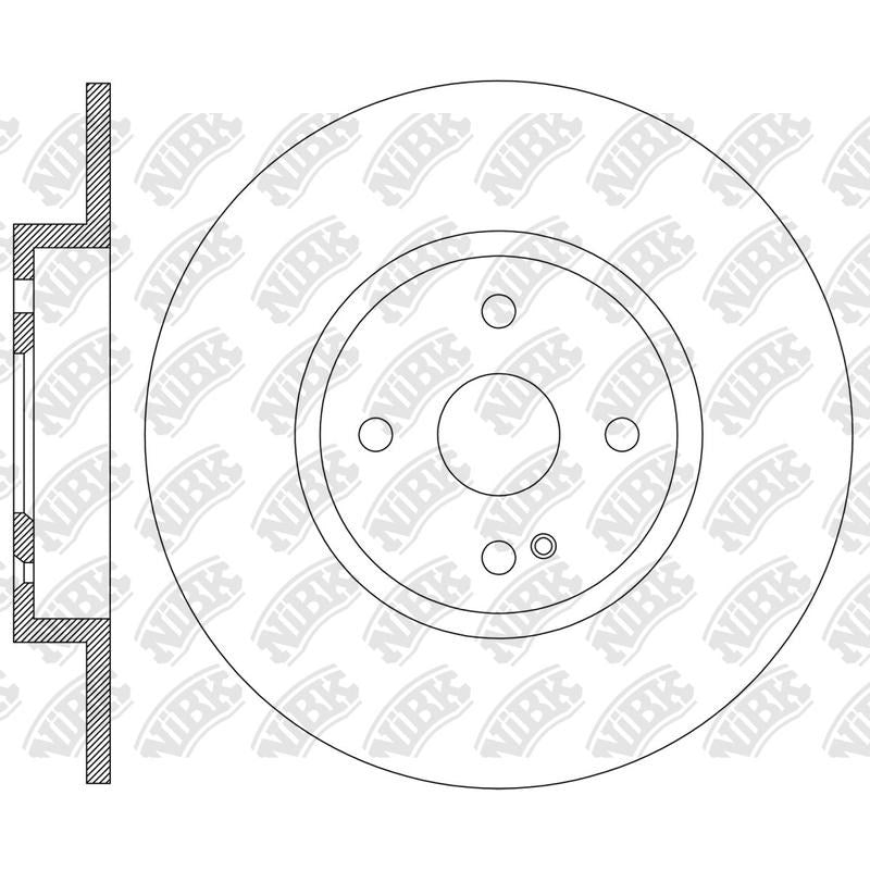NIBK Rotor RN2495V 258mm x 22min