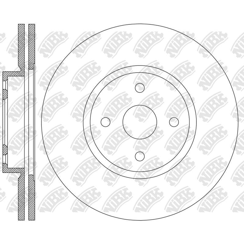 NIBK Rotor RN2504V 300mm x 25min