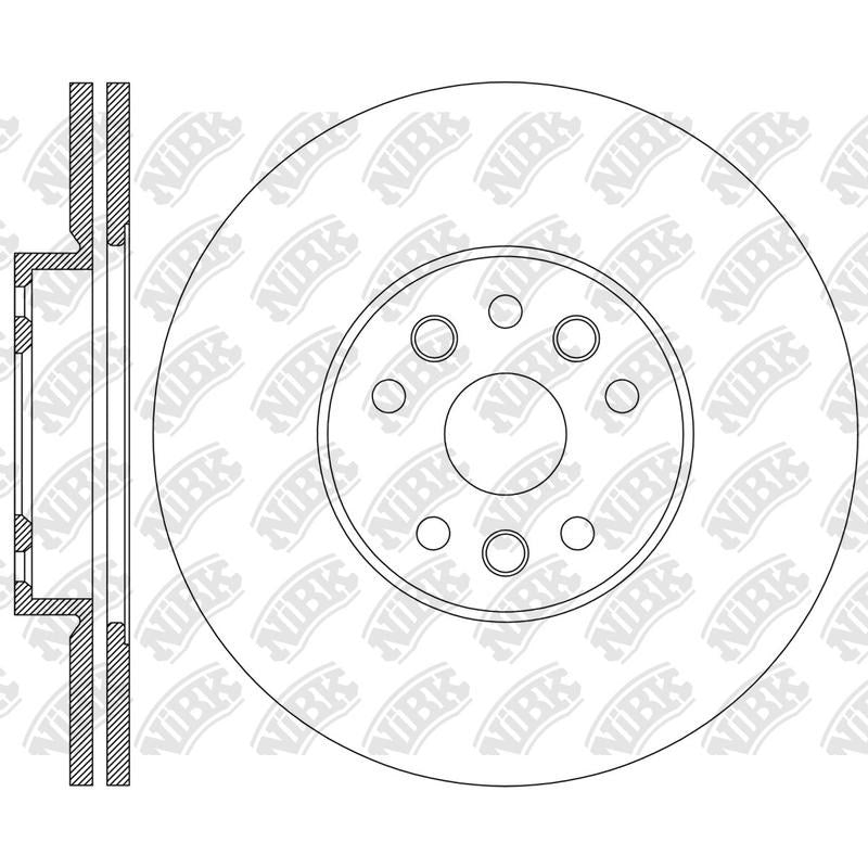 NIBK Rotor RN2509V 330mm x 30min