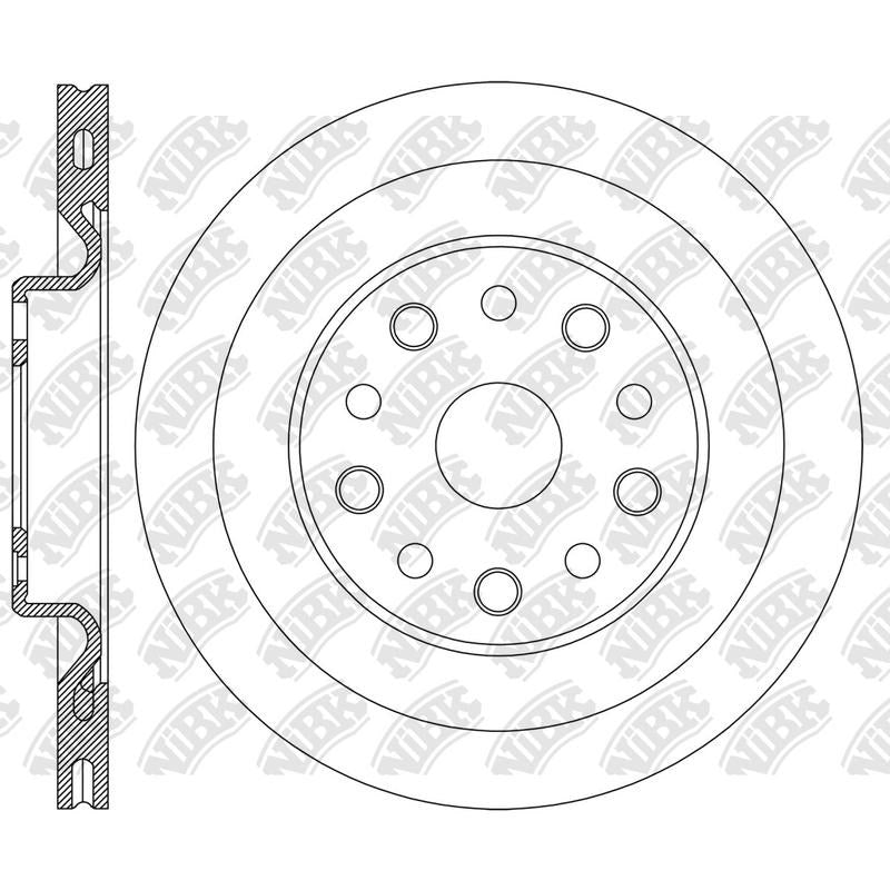 NIBK Rotor RN2517V 320mm x 22min