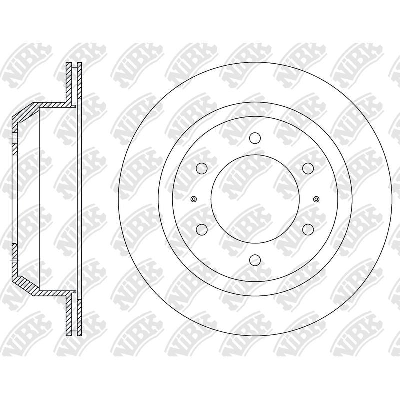 NIBK Rotor RN2524V 312.5mm x 18min