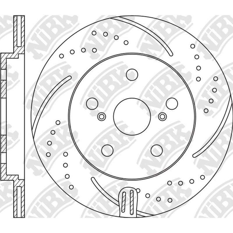 NIBK Rotor RN2525DSET 323mm x 30min