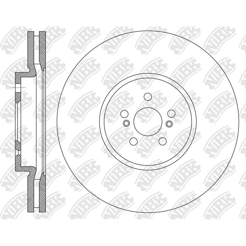 NIBK Rotor RN2528V 260mm x 22min