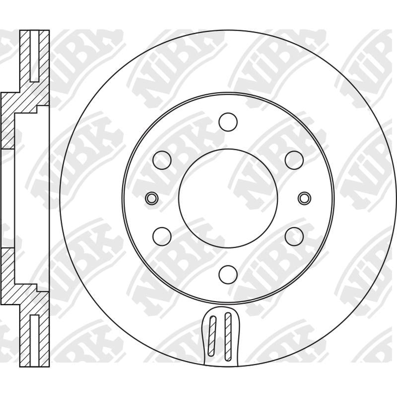 NIBK Rotor RN3001V 320mm x 28min