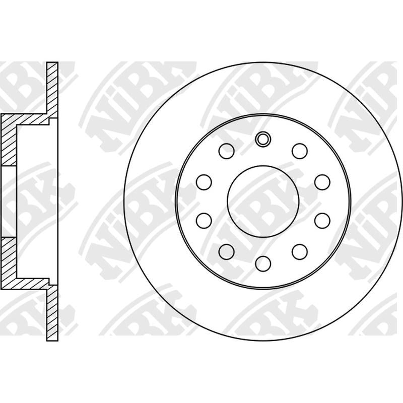 NIBK Rotor RN33005 254mm x 10min