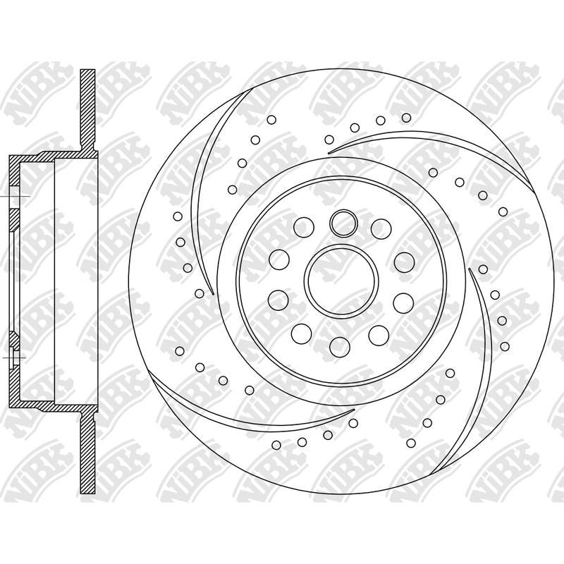 NIBK Rotor RN33005DSET 254.7mm x 10min