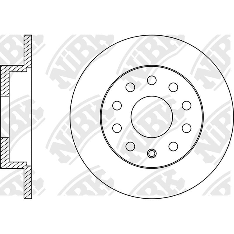 NIBK Rotor RN33006 256mm x 12min