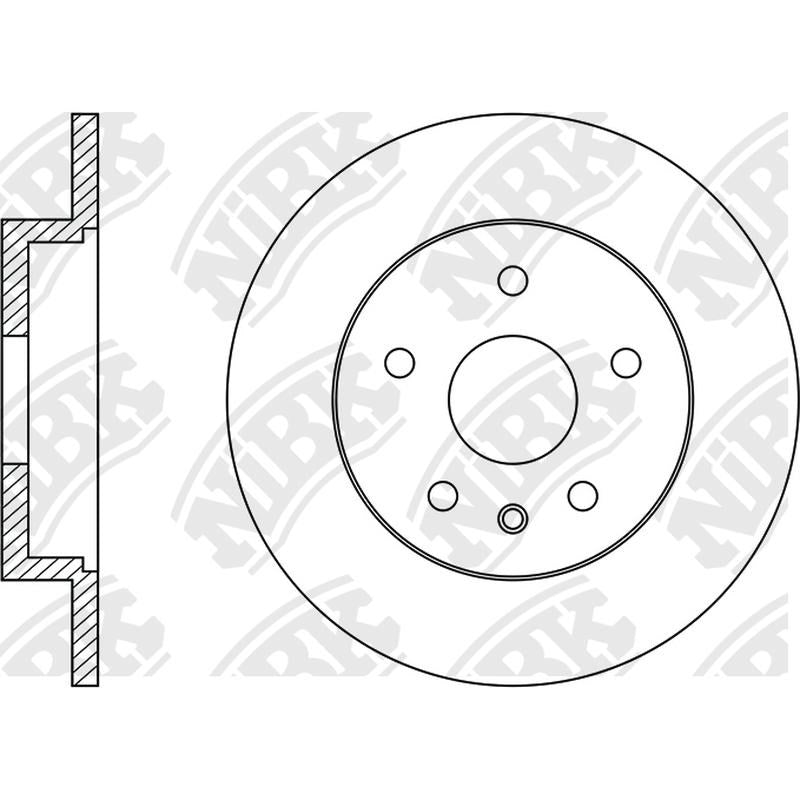 NIBK Rotor RN34002 268mm x 12min