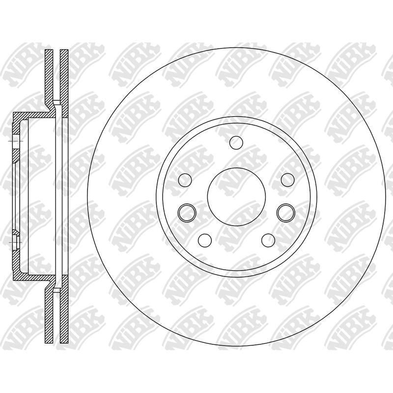 NIBK Rotor RN43008V 269mm x 22.5min
