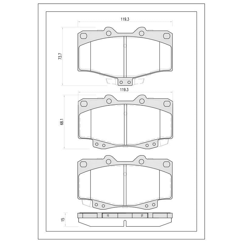 SURESTOP BRAKEPAD SP0085 #B45