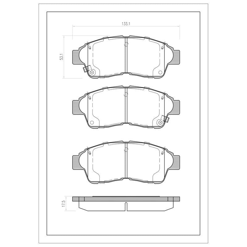 SURESTOP BRAKEPAD SP0198 #B41