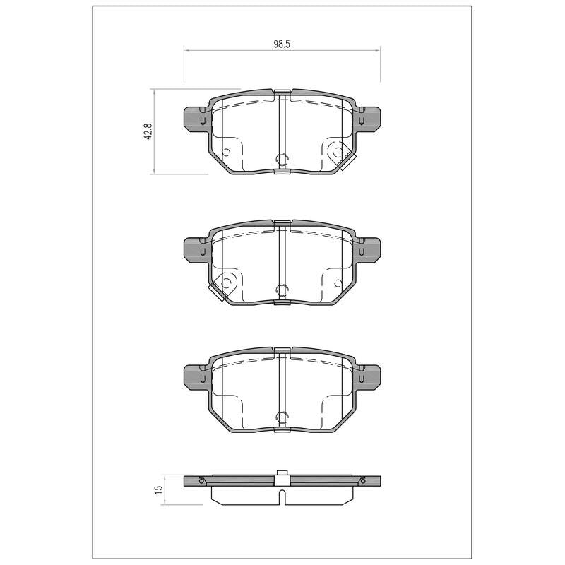 SURESTOP BRAKEPAD SP0385 #A2